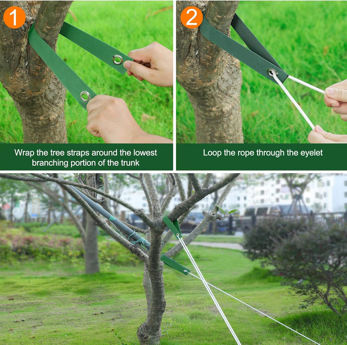300 PCS Tree Straps for Staking, Tree Support Straps for Guying Staking Newly Planted Sapling