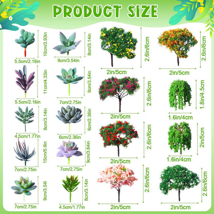 116 Pcs Fairy House Accessories Kit Miniature Garden Accessories Terrarium Decoration Mini Diorama