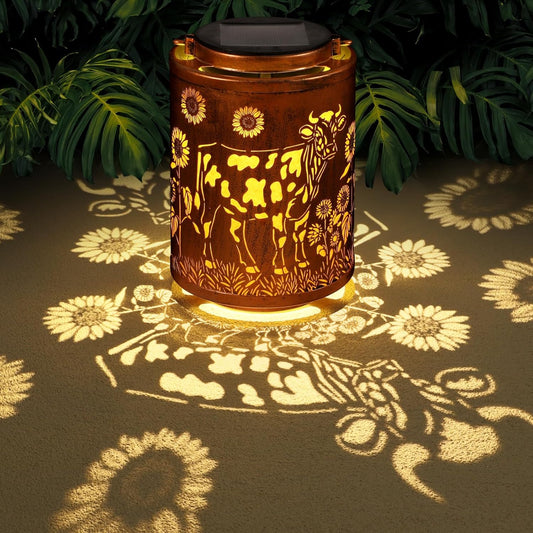 Solar Lanterns Garden Decor Birthday Gifts for Women Mon Grandma Metal Hanging Solar Lights