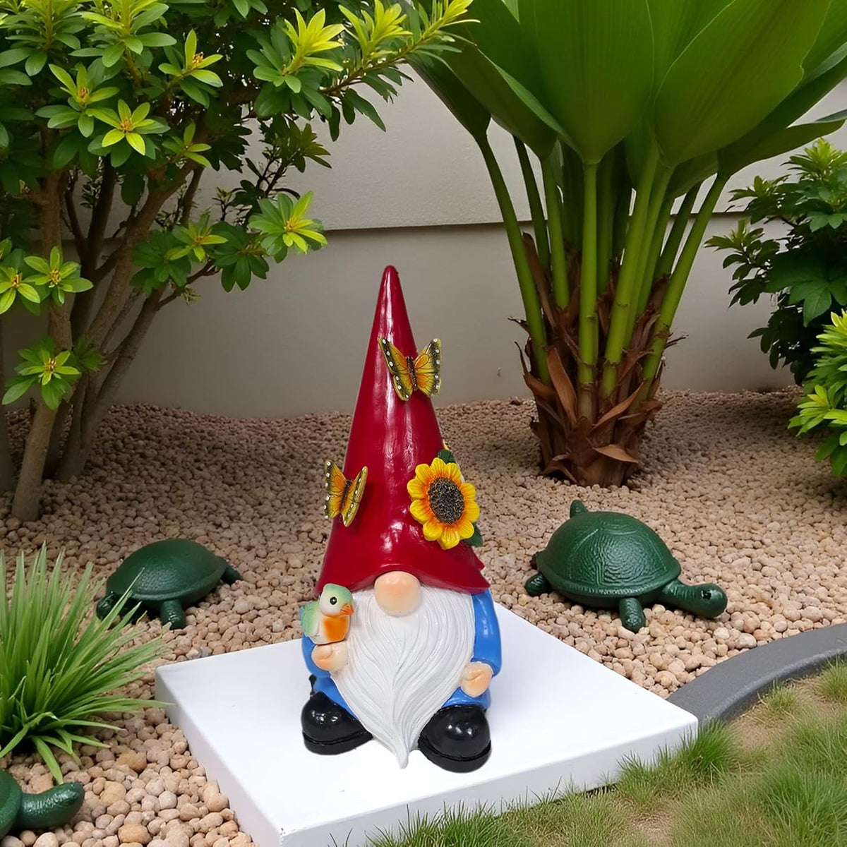 Key Hider Outdoor Garden Gnomes Statue Hide A Key Outside Gnome Figurine Decor For Yard Lawn Hidden
