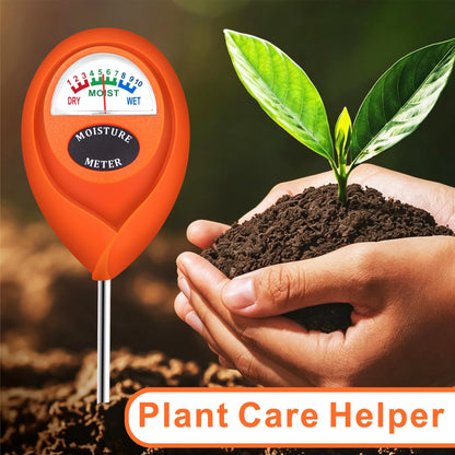 XLUX Orange 2 Pack Soil Moisture Meter, Garden Lawn Indoor Outdoor Use, Battery-Free