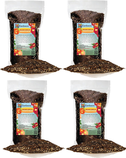 Gardenera Premium Balsam Camellia Potting Soil Mix - Perfect Balance of Nutrients, Drainage, and