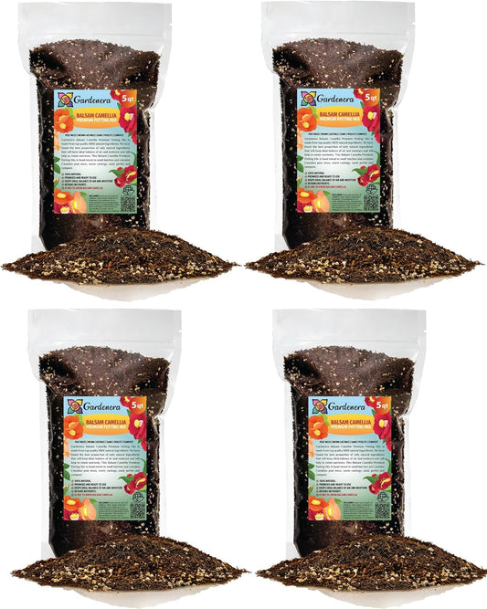 Gardenera Premium Balsam Camellia Potting Soil Mix - Perfect Balance of Nutrients, Drainage, and