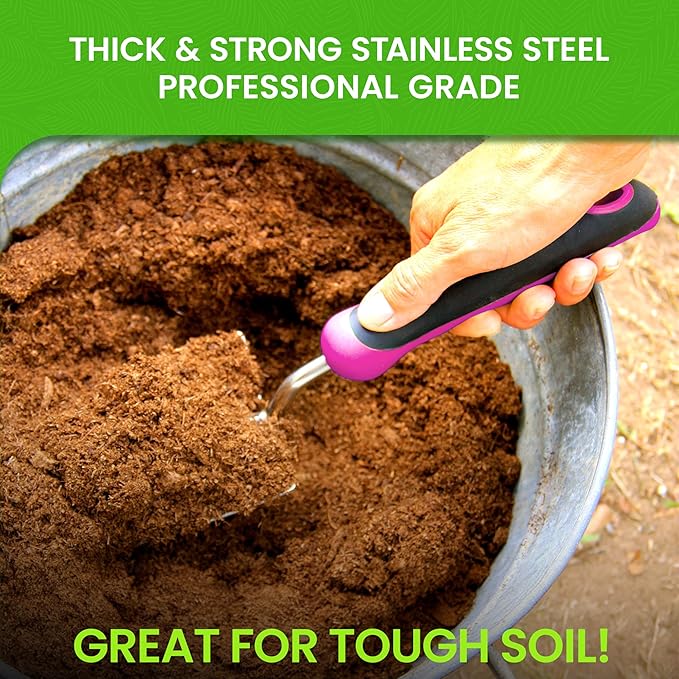 Garden Guru Super Strong Garden Trowel Hand Shovel - Stainless Steel - Rust Resistant - Ergonomic