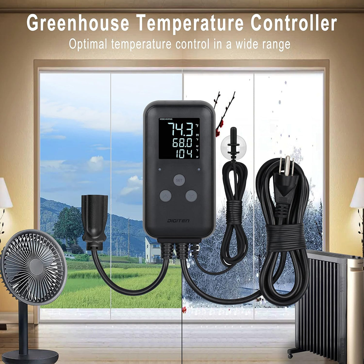 DIGITEN Waterproof Temperature Controller DTC310 Digital Temperature Controller Aquarium