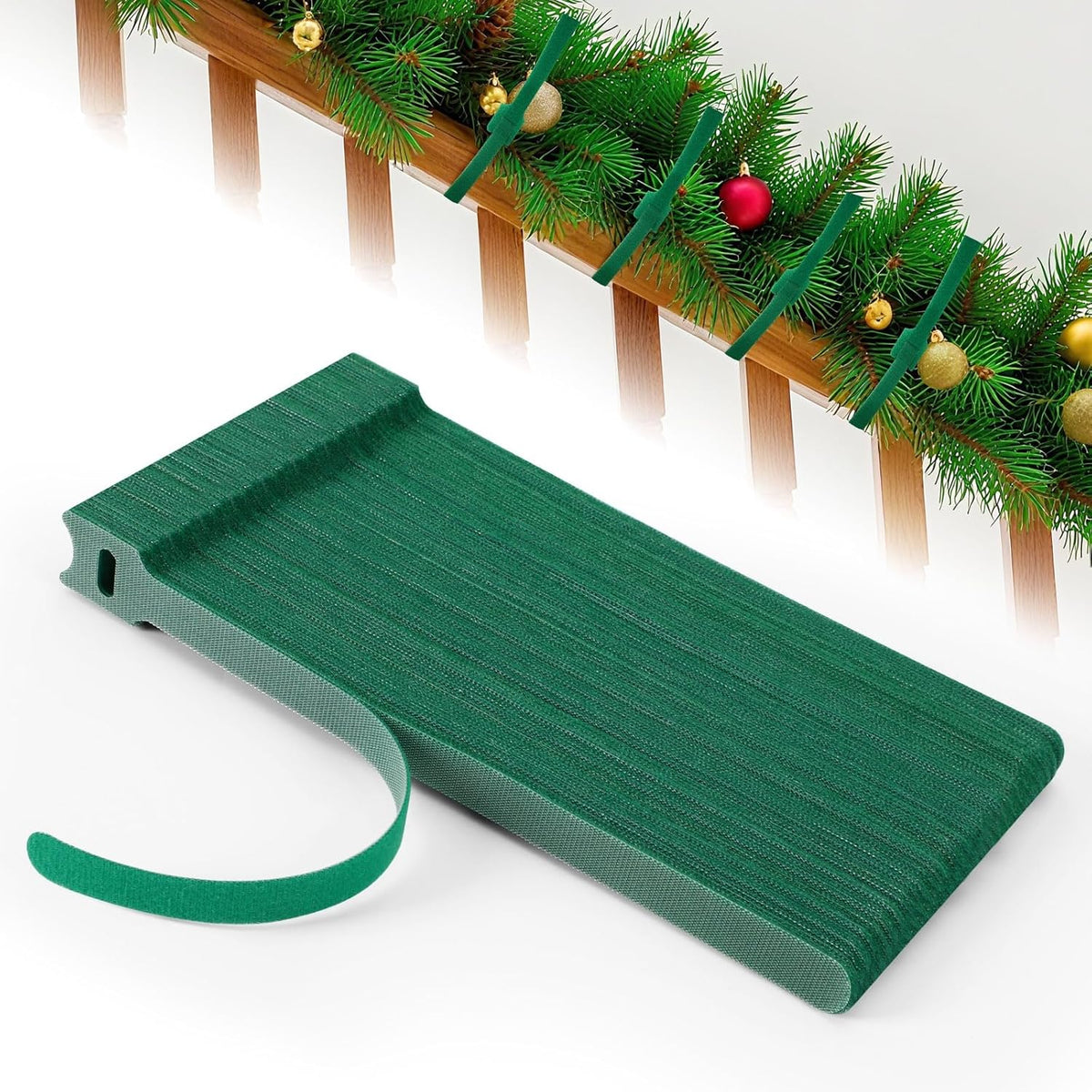 100 Pcs Christmas Garland Ties 7.87Inch Adjustable Holiday Garland Twist Ties for Holiday Halloween