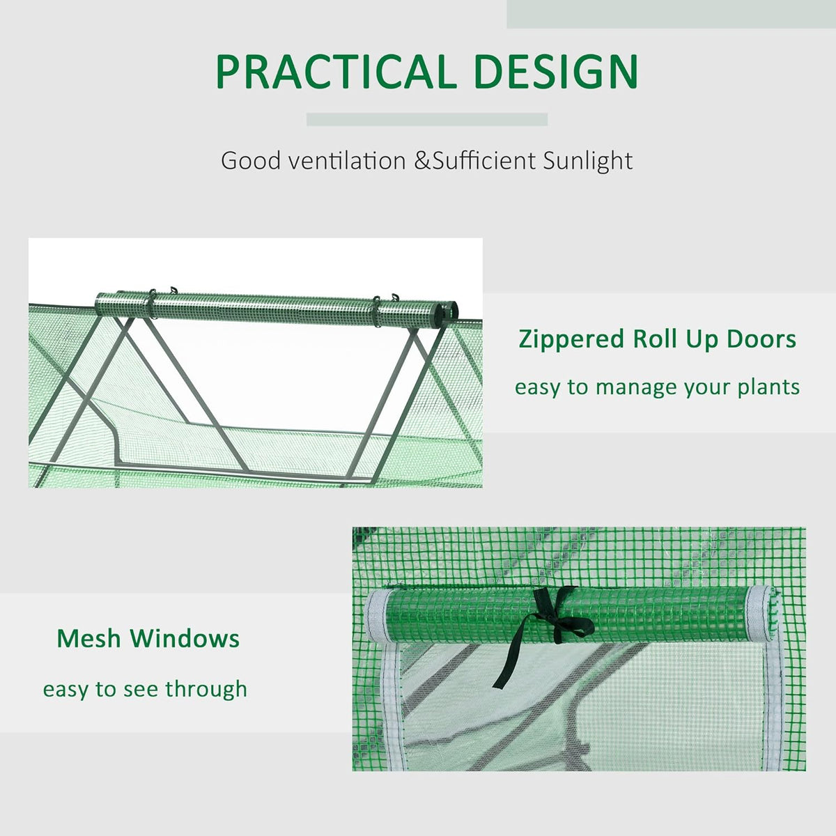 Outsunny 71" x 55" x 32" Mini Greenhouse, Small Green House, Garden Planting Shed, Outdoor Flower