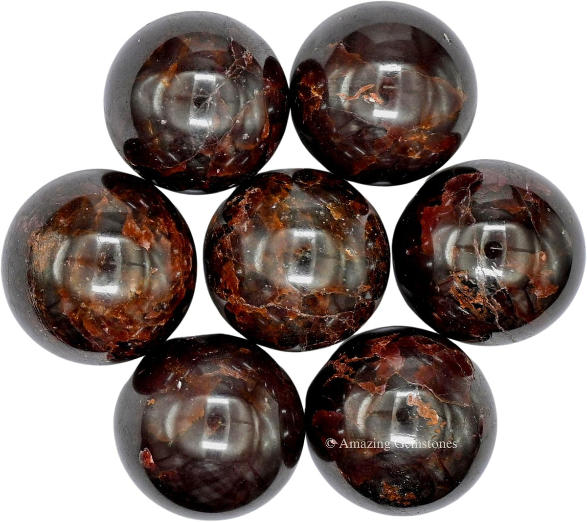Amazing Gemstone Garnet Crystal Ball - 1 Inches Crystal Sphere Meditation Balls for Witchcraft and