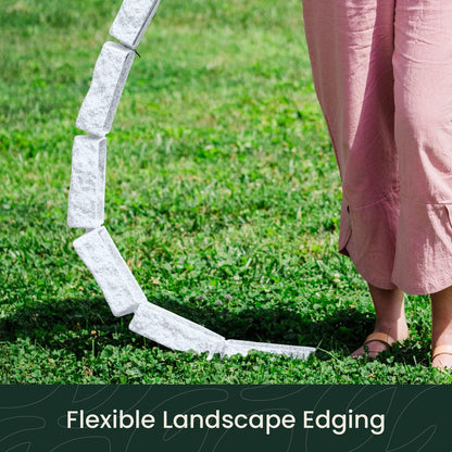 Beuta Landscape Edging | Garden Edging Border | Faux Stone Bricks for Lawn edging, Flower beds