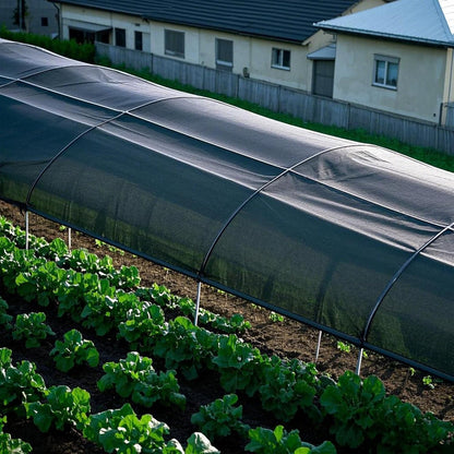 winemana Black Shade Cloth 40%, 8x10 FT Mesh Tarp - Garden Shade for Greenhouse, Patio, Vegetables