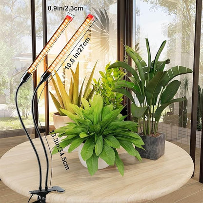 Clip Grow Lights for Seed Starting Seedlings with Timer, Enough Bright 18 Watt Power Home Plug, Not