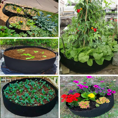 2-Pack 50 Gallon Plant Grow Bags, Large Fabric Raised Garden Bed with Handles,Durable Garden Beds