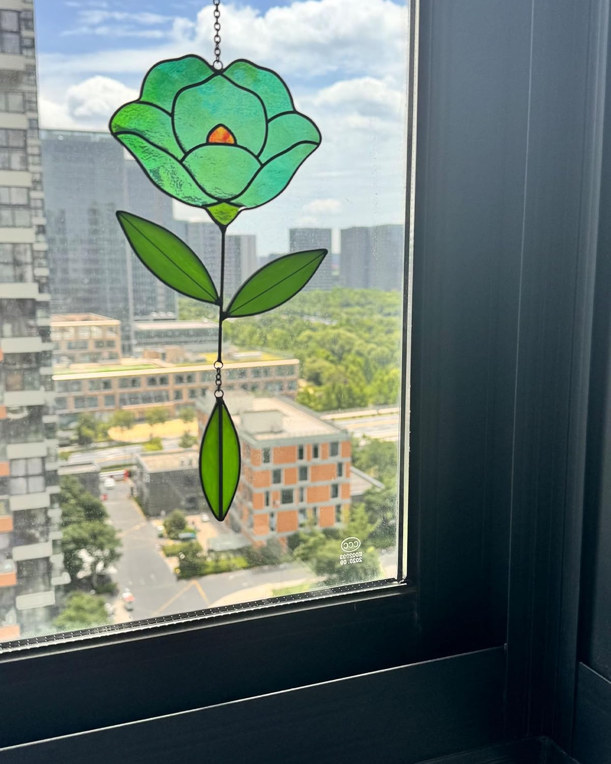 Flower Suncatchers, Stained Glass Window Hangings, Garden Suncatchers for Window and Wall Decor