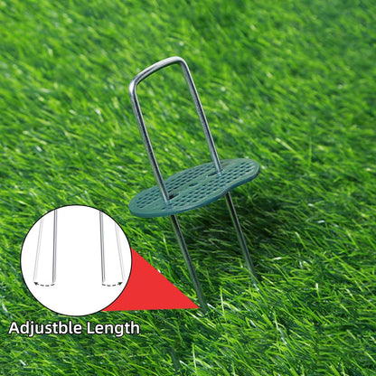 201Pcs 6 Inch 11 Gauge Garden Stakes Staples Kit, 100Pcs U-Shaped Landscape Staples and 100Pcs