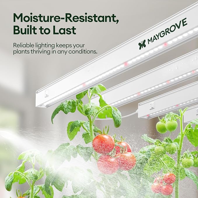 Plant Grow Lights 1FT, Red-Enhanced Full Spectrum 5000K, 28W(4 x 7W), T5 LED Grow Light Strips for