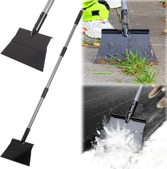 Suchtale 54 Inch Heavy Duty Snow Shovel and Ice Scraper with Adjustable Long Handle