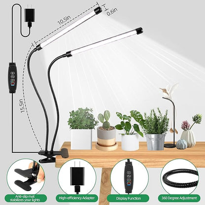 Grow Light 6500K Full Spectrum Plant Grow Lights 84 LED Plant Light with Clip Grow Lamp for Indoor