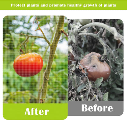 4 Pcs Insect Bird Barrier Tree Net with Drawstring, 4.9 x 3.2 Ft Garden Bird Netting Plant Cover