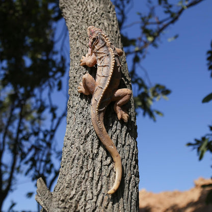 Outdoor Lizard Statue Sculpture Garden Patio Porch Tree Wall Wall Hanging Art Deco Gift 10.24 inch