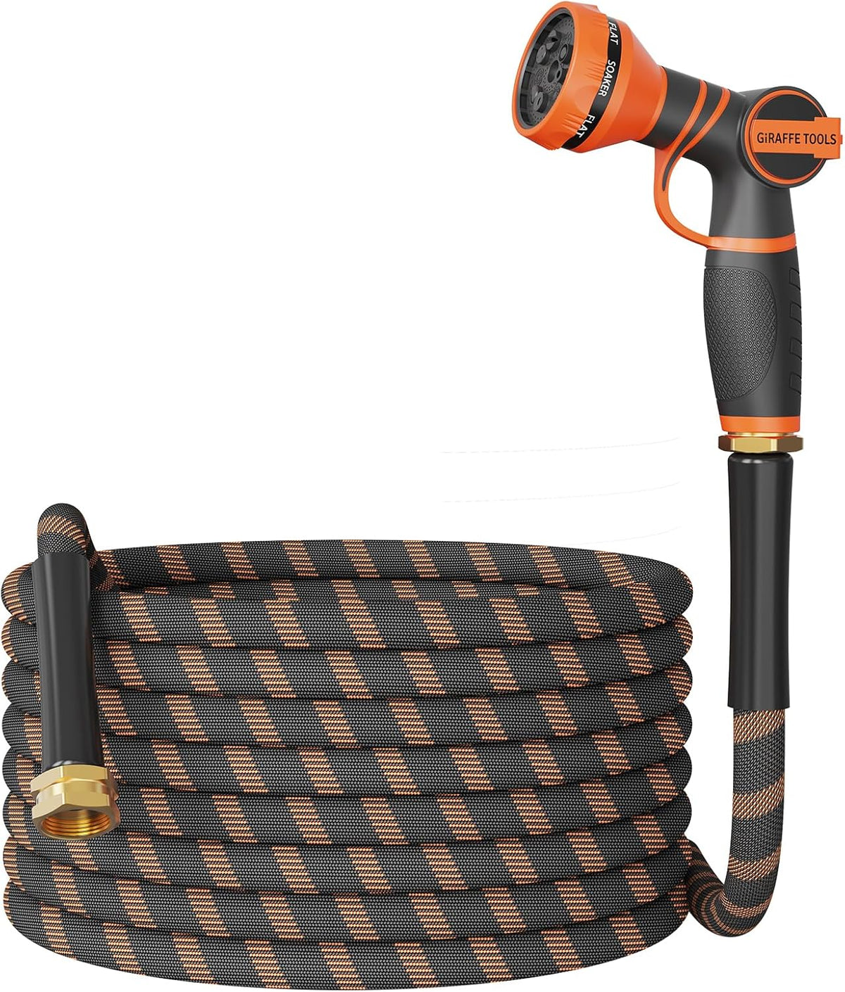Giraffe Tools Garden Hose 50FT 1/2” Non-Expandable Lightweight Flexible Water Hoses Burst 600 psi