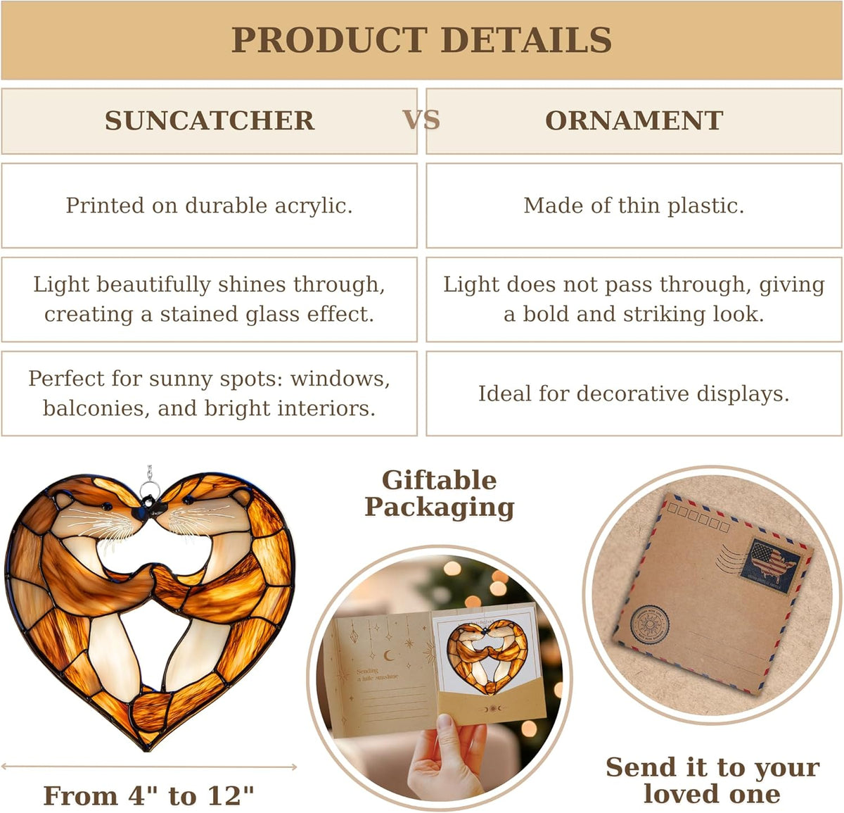 Monstera Suncatcher Colorful Window Hanging Ornament Sun Catcher Panel for Home Decor Car Garden