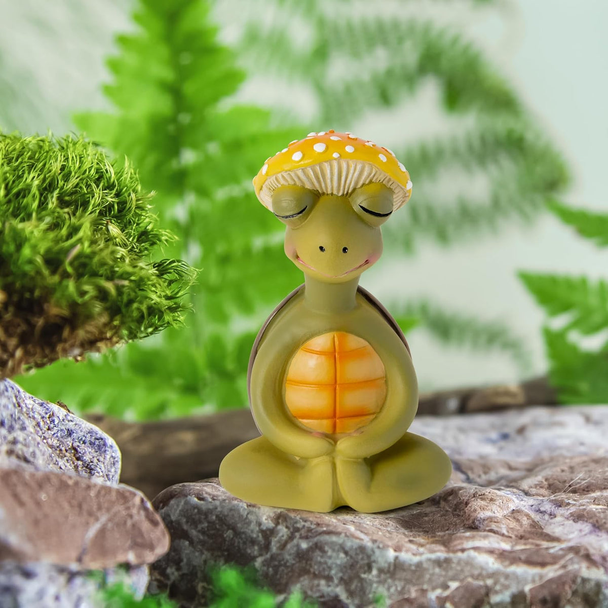 Meditation Turtle Resin Statue - Yoga Meditation Turtle Statue for Desk Living Room Resin Figurine