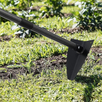 SANDEGOO Hoe Garden Tool,60 Inch Garden Hoe Triangle Gardening Hoe with Sharp Blade for