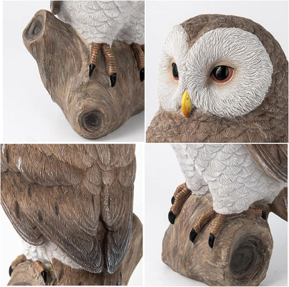 Owl Outdoor Statues Garden Yard - Decoration Home Decor Indoor Desk Tabletop Collectible Figurines