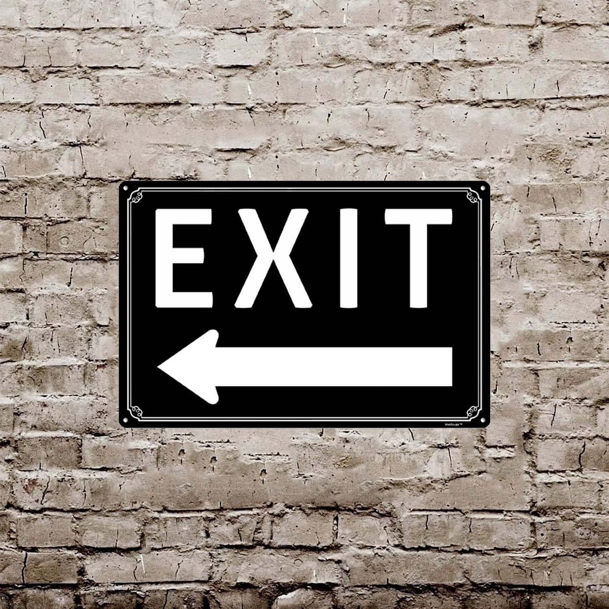 8x12"Exit Sign with Right Arrow - High-Intensity Aluminum Parking Lot Sign, Weatherproof &
