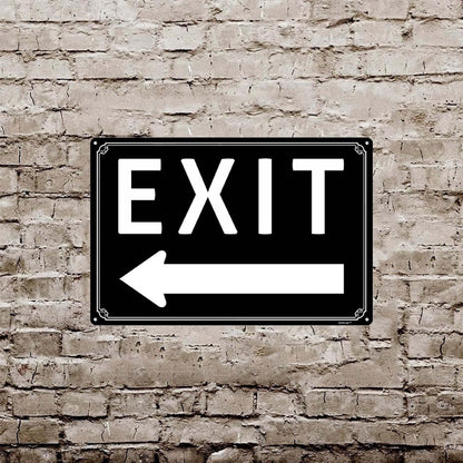 12x16"Exit Sign with Right Arrow - High-Intensity Aluminum Parking Lot Sign, Weatherproof &