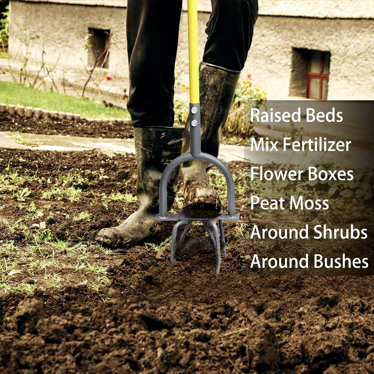 Jardineer Hand Tiller Garden Claw Set, Garden Twist Tiller With Small Soil Tiller, Heavy Duty