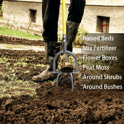 Jardineer Hand Tiller Garden Claw Set, Garden Twist Tiller With Small Soil Tiller, Heavy Duty