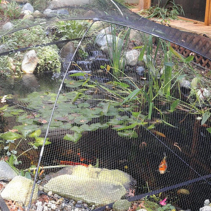 Koi Pond Netting for Leaves 15x20 Ft, 1/2 in Strong Woven Fine Mesh Pond Leaf Net Cover, Protecting