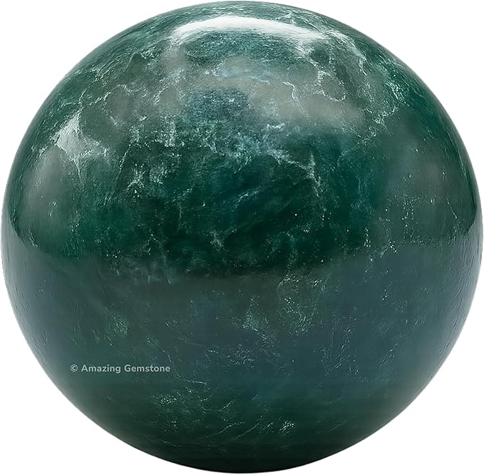 Amazing Gemstone Moss Agate Crystal Ball with Stand - 2" Inches Crystal Sphere Meditation Balls for