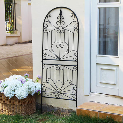 SCENDOR Heavy-Duty Metal Garden Trellis for Climbing Plants, 59" H x 22" W Rust-Proof Outdoor Plant