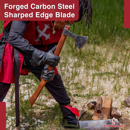 Armory Replicas™ Functional Two-Handed Scandinavian Battle Axe - Tempered High Carbon Steel Boar