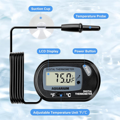 iPower 8 by 18-Inch Reptile Heat Mat with Temperature Adjustable Controller Knob, LCD Digital
