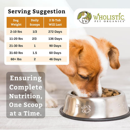 Wholistic Pet Organics Canine Complete - Dog Multivitamin Powder - 2 Lb - Daily Dog Vitamins and