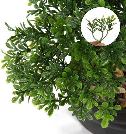 Artificial Bonsai Tree Juniper Faux Plants Indoor Small Fake Plants Decor with Ceramic Pots for