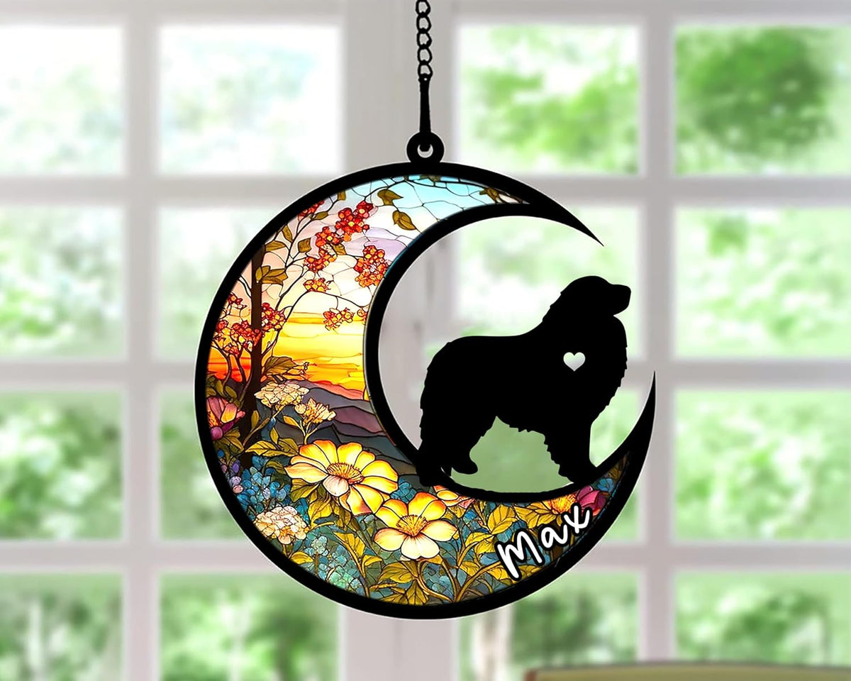 Personalized Dog Memorial, Custom Name Great Pyrenees Dog Christmas Ornament with Name, Custom
