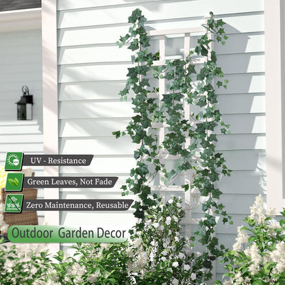 mizii 5 Pack 395" Artificial Vines Ivy Garland Fake Vine Realistic Silk Green Leaves Faux Hanging