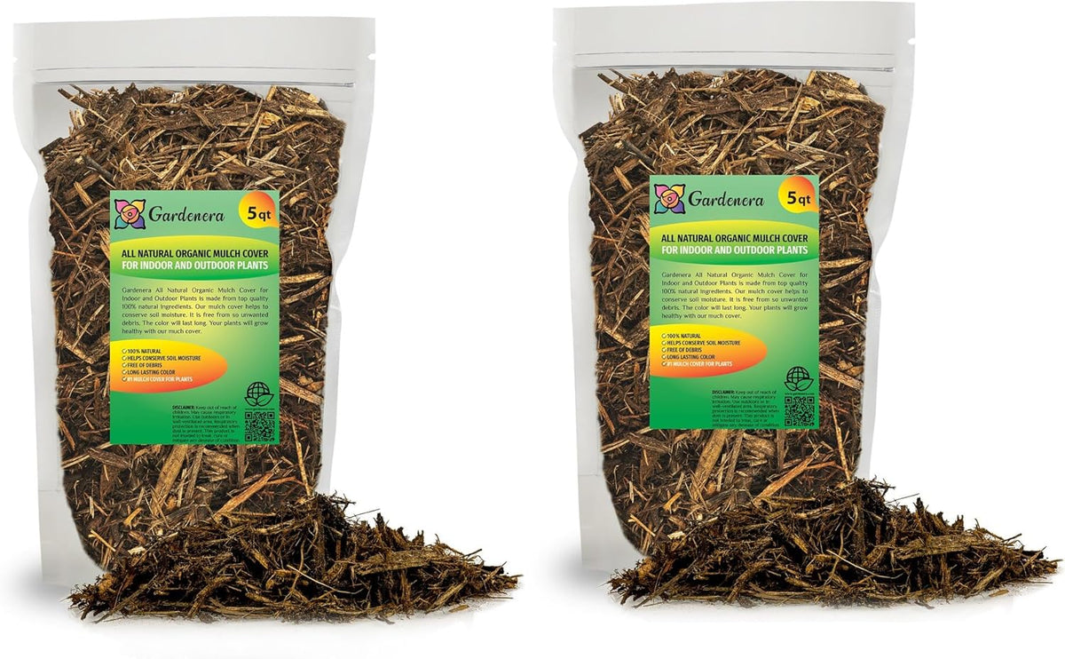 Gardenera Natural Mulch Cover - Provide Long-Lasting Color and Aromatic Appeal to Your Landscape