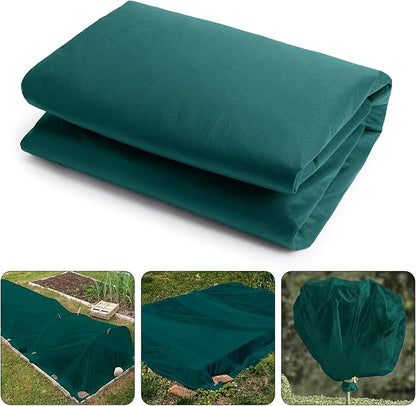 32.8 x 9.8 Ft Thicken Plant Covers Freeze Protection- Darkgreen Warm Winter Frost Cloth Blanket