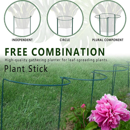 6 Pack Plant Support Stakes, Metal Monstera Plant Support Stakes for Indoor Plants, Large Garden