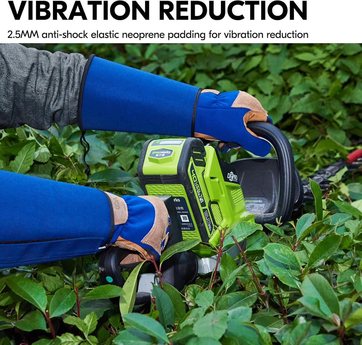 Vgo... Gardening Gloves Unisex,Safety Work Gloves,Long Sleeves Gauntlet,Puncture