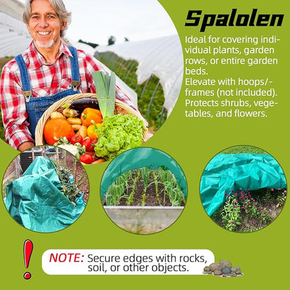 Plant Covers Freeze Protection, 10ft X 50ft Floating Row Cover 1.47 oz/yd² Fabric, Garden Frost