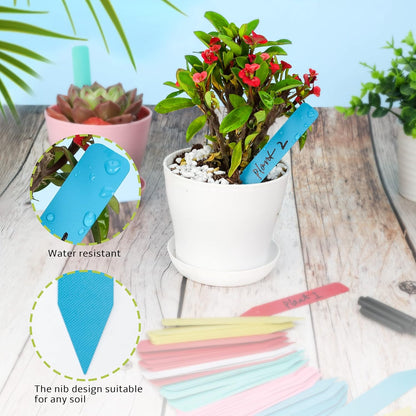 Plant Labels 300Pcs 4 Inch Plastic Plant Name Tags for Seedlings Garden Labels Markers Nursery
