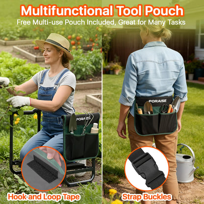 Garden Kneeler and Seat Heavy Duty, Wider and Thicker Kneeling Pad Stool