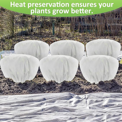 12 Pcs Winter Plant Covers Freeze Protection 39.4x23.6 Inch Horizontal Shrub Tree Rose Plant