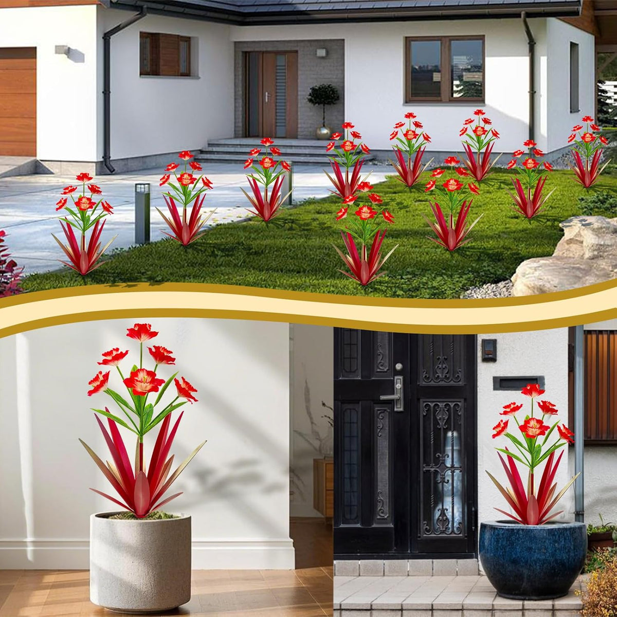 Homight Metal Agave Plant Outdoor Decoration Outdoor Garden Decoration Daffodils Flowers Mexican